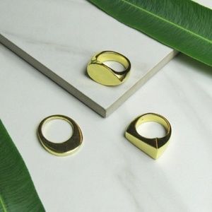 Jules Smith 14k Gold Plated Ring Set